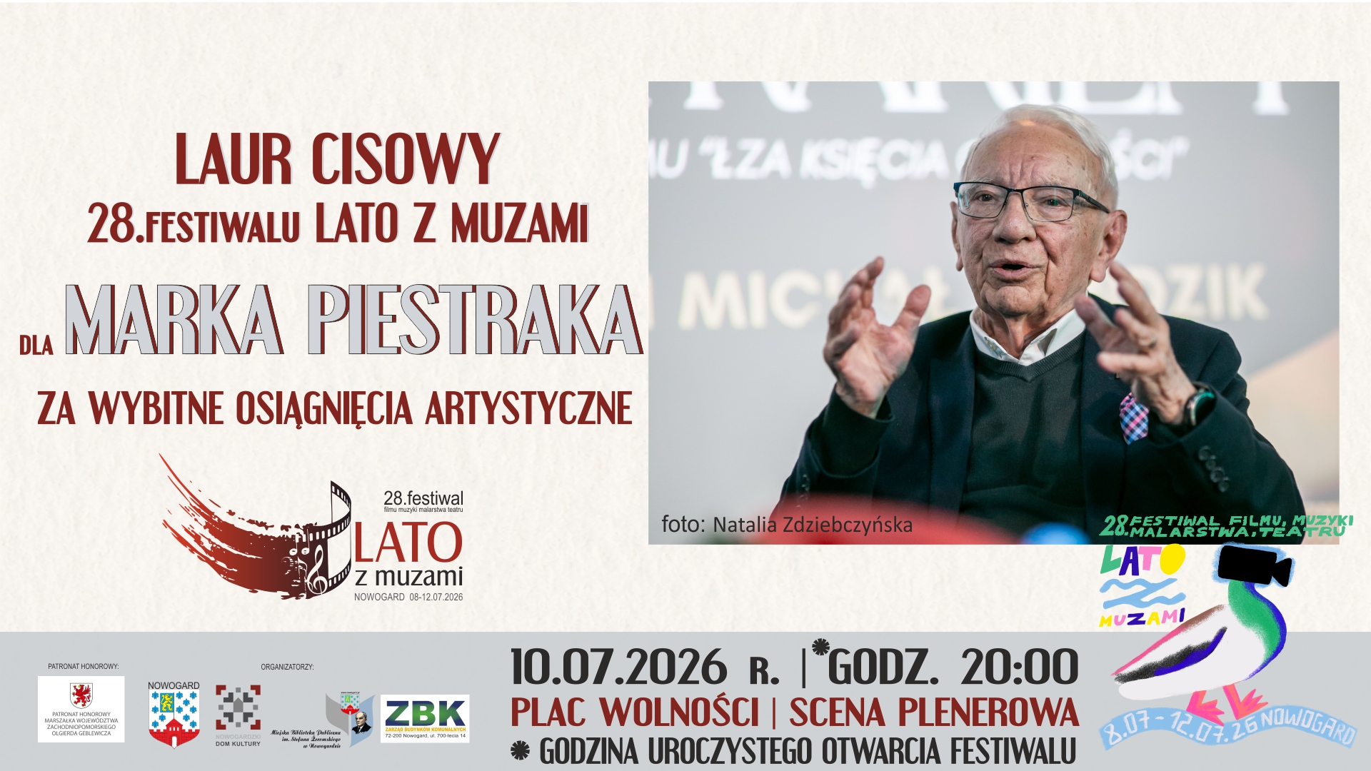 MAREK PIESTRAK LAUREATEM LAURU CISOWEGO 2026 r.